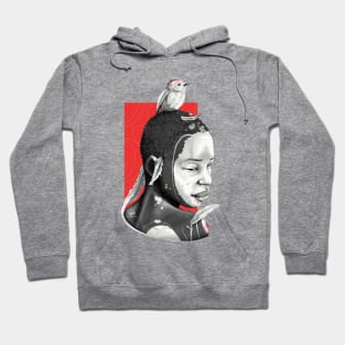 white bird Hoodie